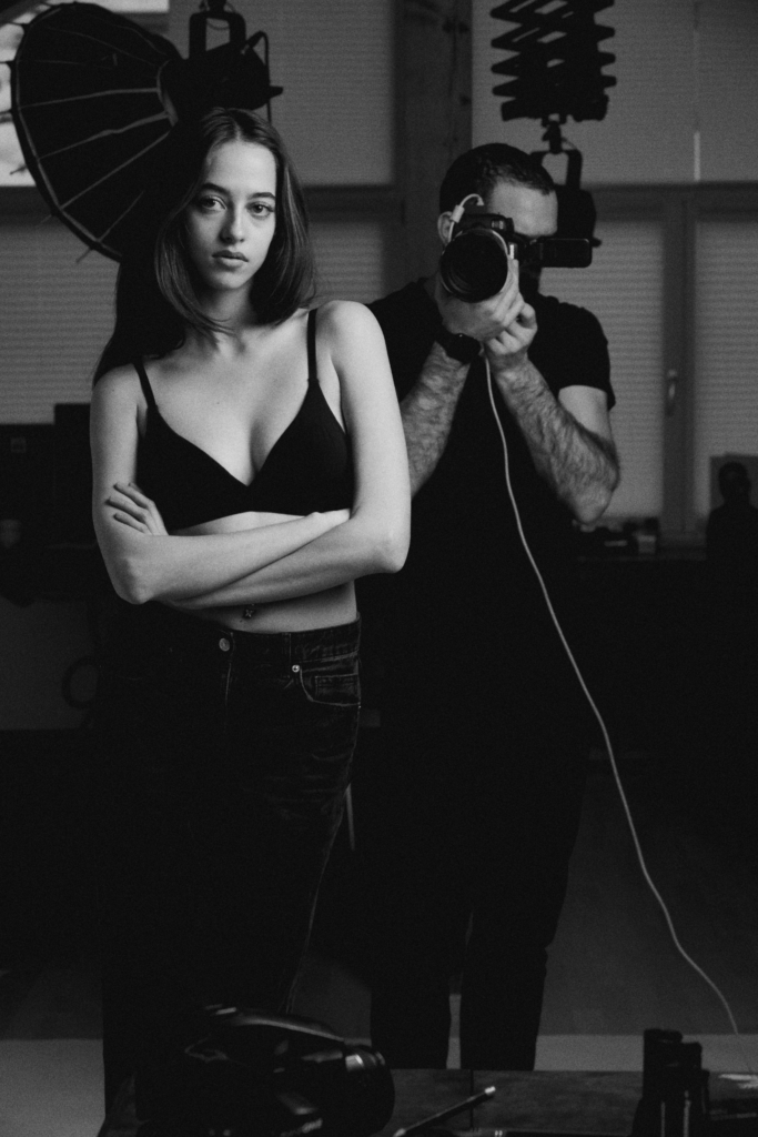 Bianca Maite with the renowned photographer Christoph Marti from Switzerland